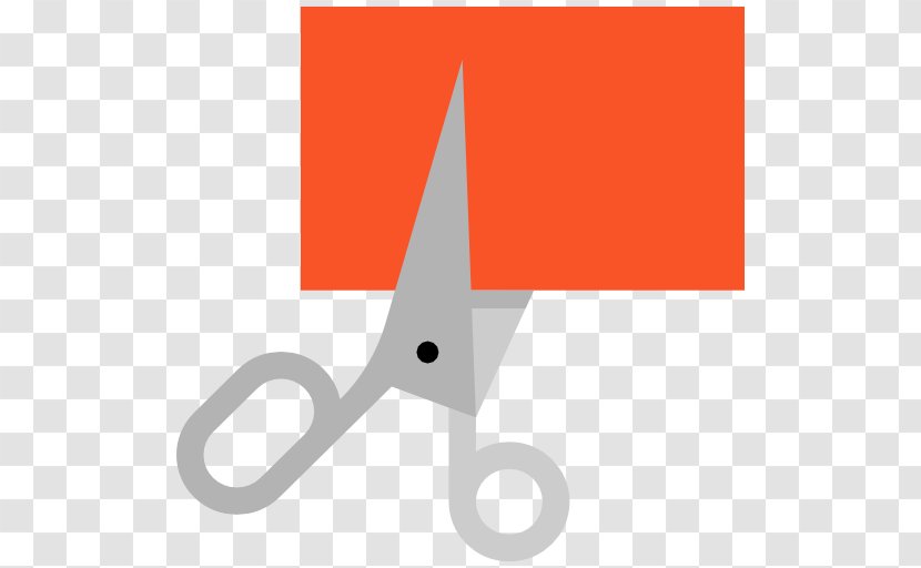 Scissors Paper Tool - Red Transparent PNG