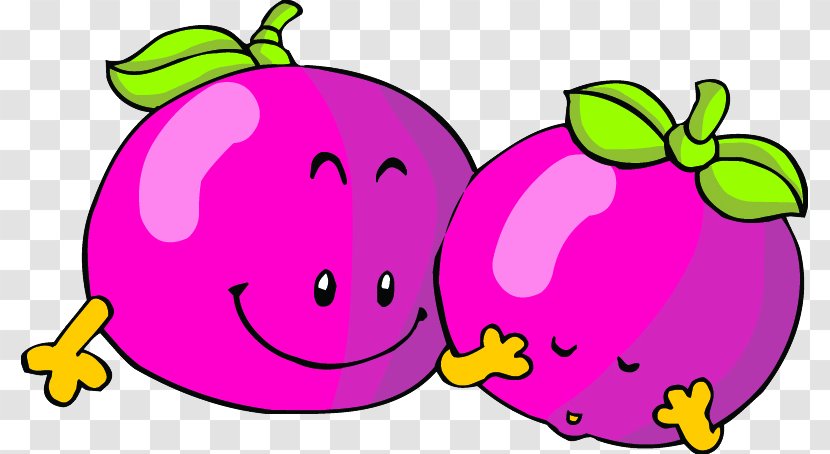 Cartoon Fruit Eggplant Transparent PNG