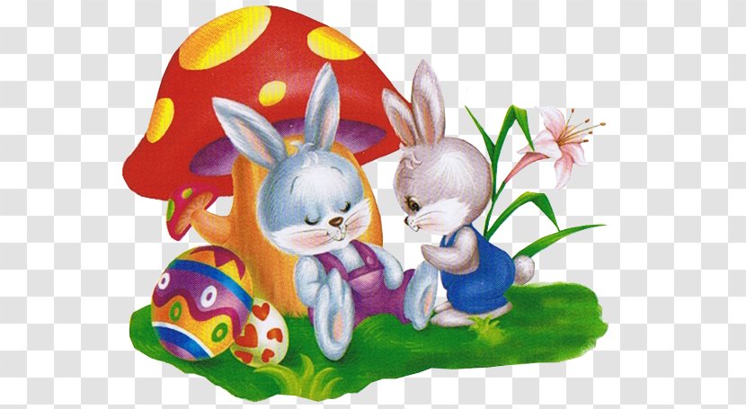 Easter Bunny Clip Art GIF Rabbit - Ecard - Flower Transparent PNG