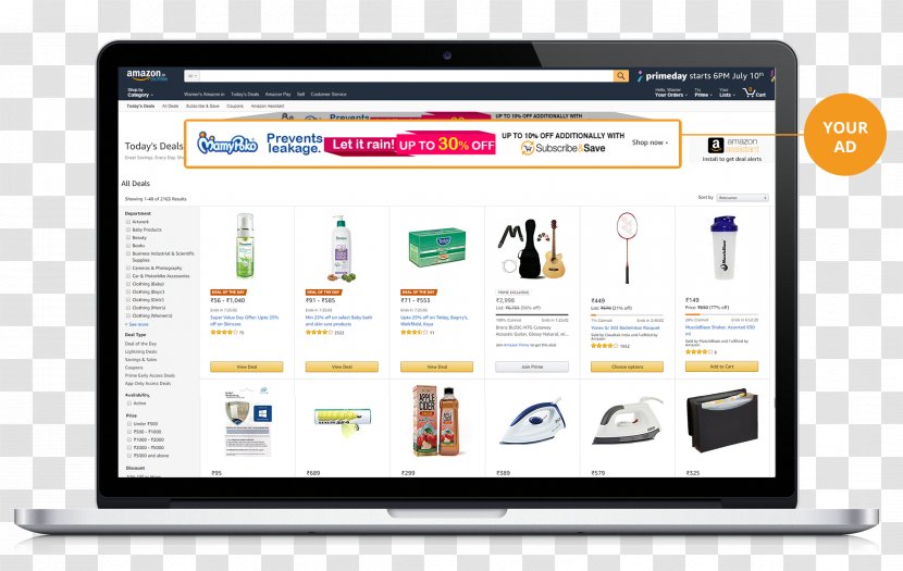 Display Advertising Amazon.com Marketing - Brand Transparent PNG