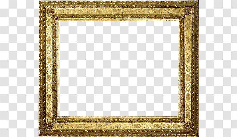 Picture Frame Gold - Chessboard - European Transparent PNG