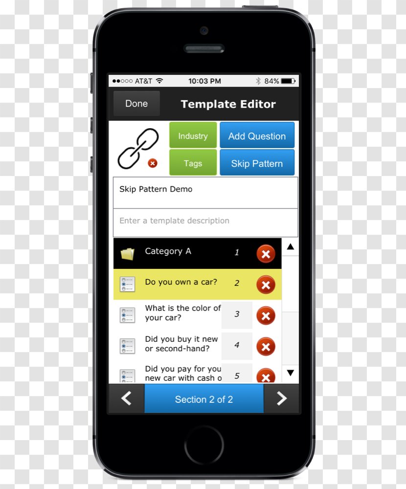 Feature Phone Smartphone IPhone Form - Software - Mobile App Template Transparent PNG