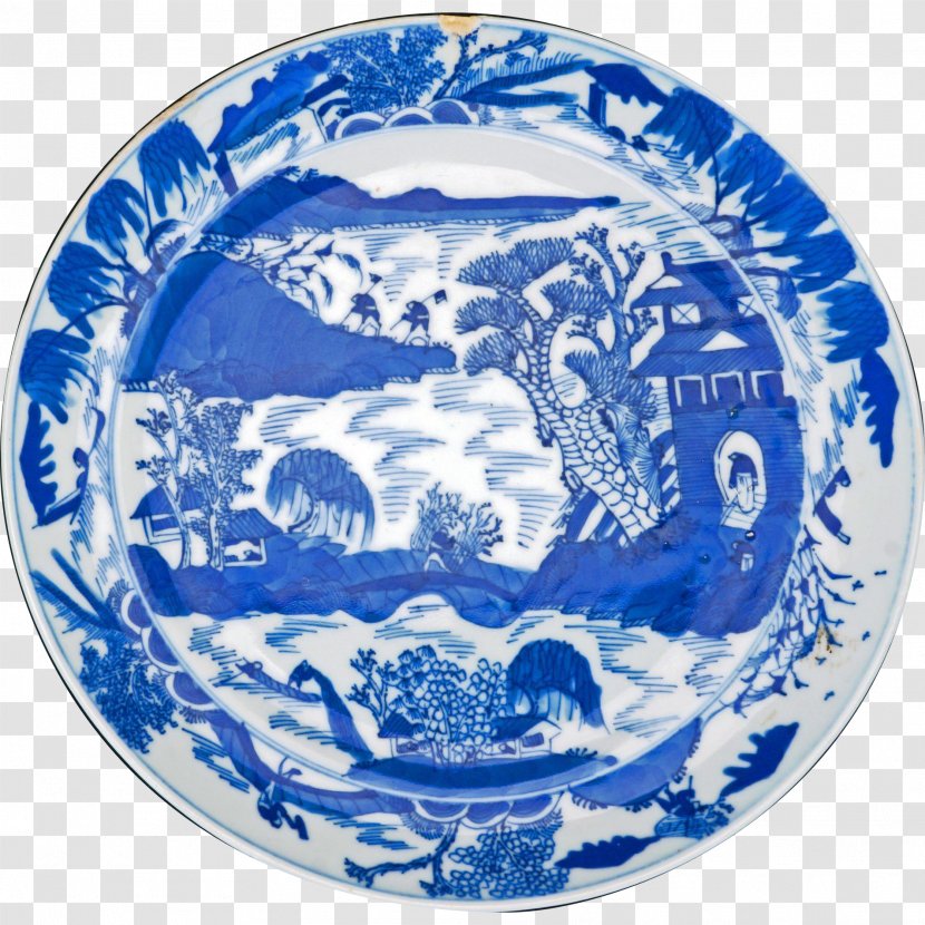 Tableware Platter Plate Porcelain Cobalt Blue Transparent PNG