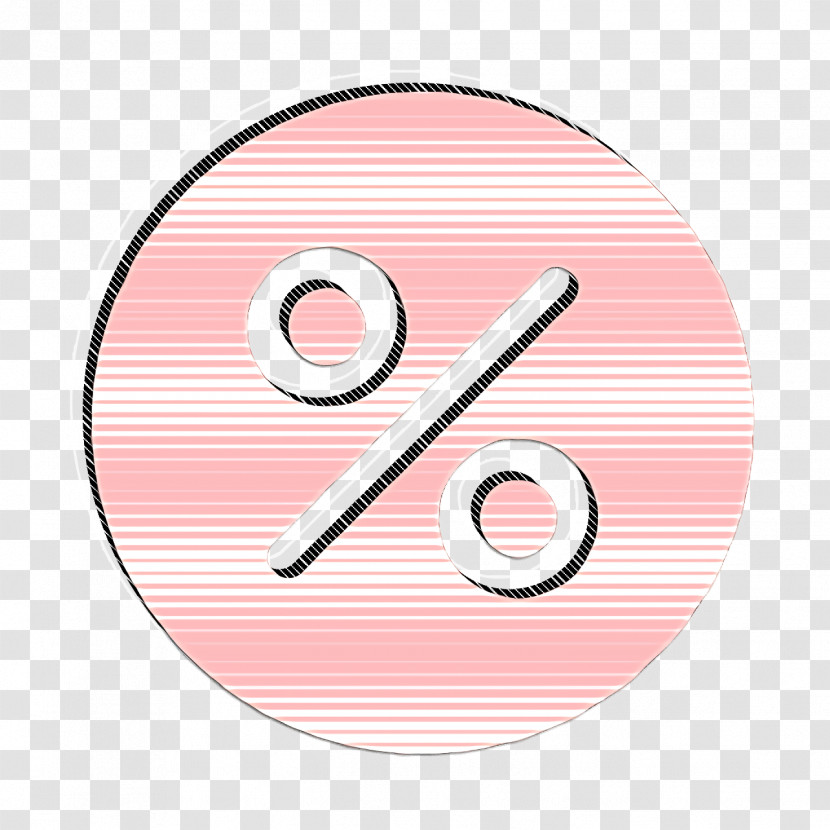 Ecommerce Icon Percent Icon Percentage Icon Transparent PNG