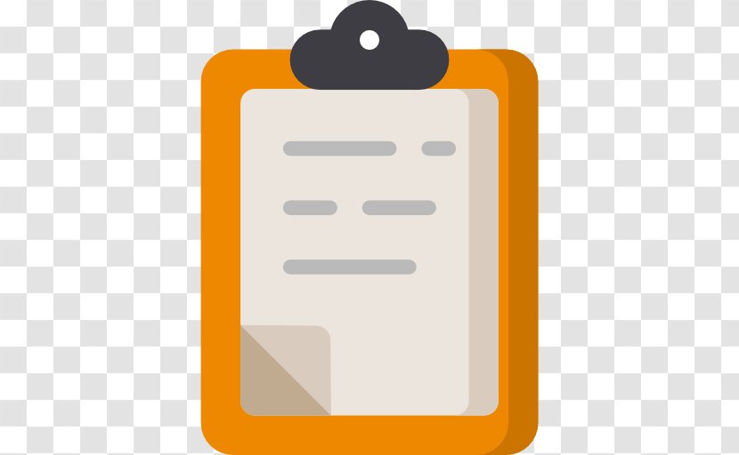 Brand Logo Line - Orange - Clipboard Icon Transparent PNG