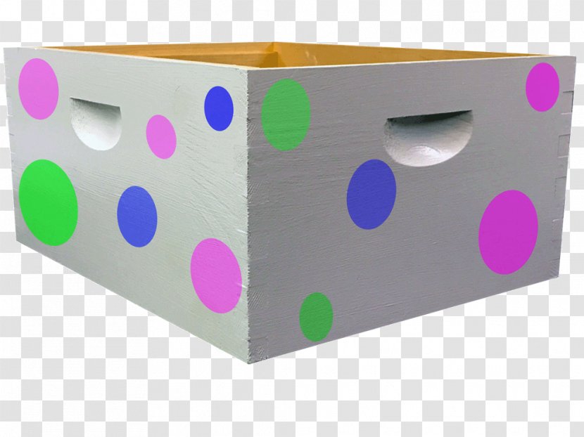 Box Beehive Plastic Decal - Polka Dot Transparent PNG