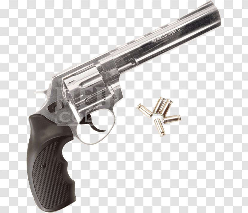Revolver Blank-firing Adaptor Firearm Gun Barrel - Handgun - Cartridge Transparent PNG