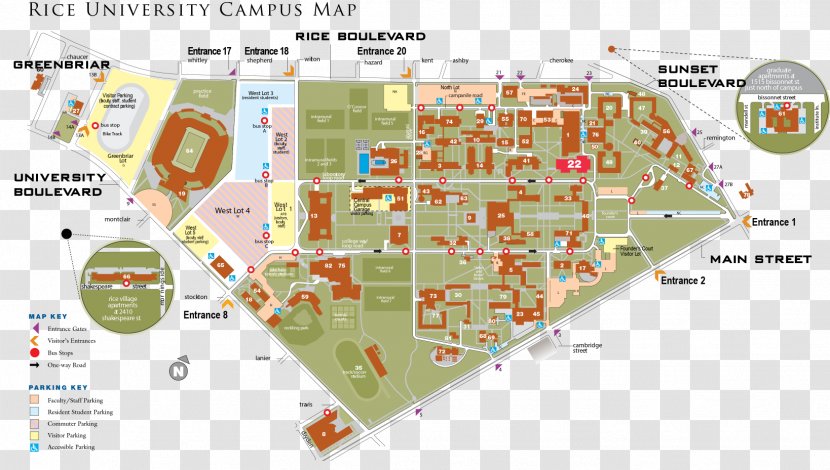 Campus Of Rice University Transportation & Parking Services Texas Tech Transparent PNG