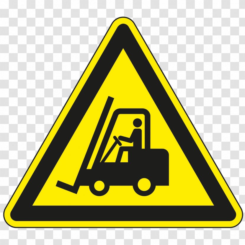 Forklift Hazard Symbol Sign Plastic - Zoom In Transparent PNG