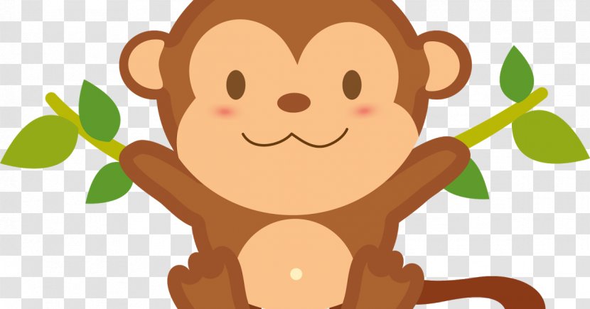 Monkey Cartoon - Brains - Pleased Smile Transparent PNG