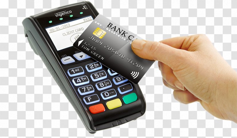 Ingenico Payment Terminal Merchant Services Point Of Sale EMV - Credit Card Transparent PNG