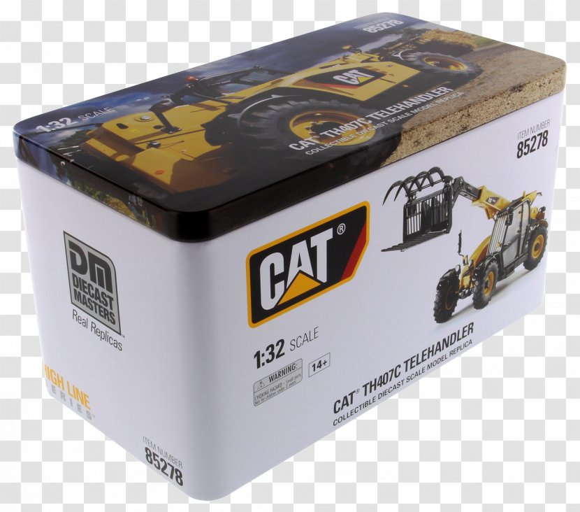 Caterpillar Inc. Die-cast Toy Excavator 1:50 Scale Backhoe Loader - Tracked Transparent PNG