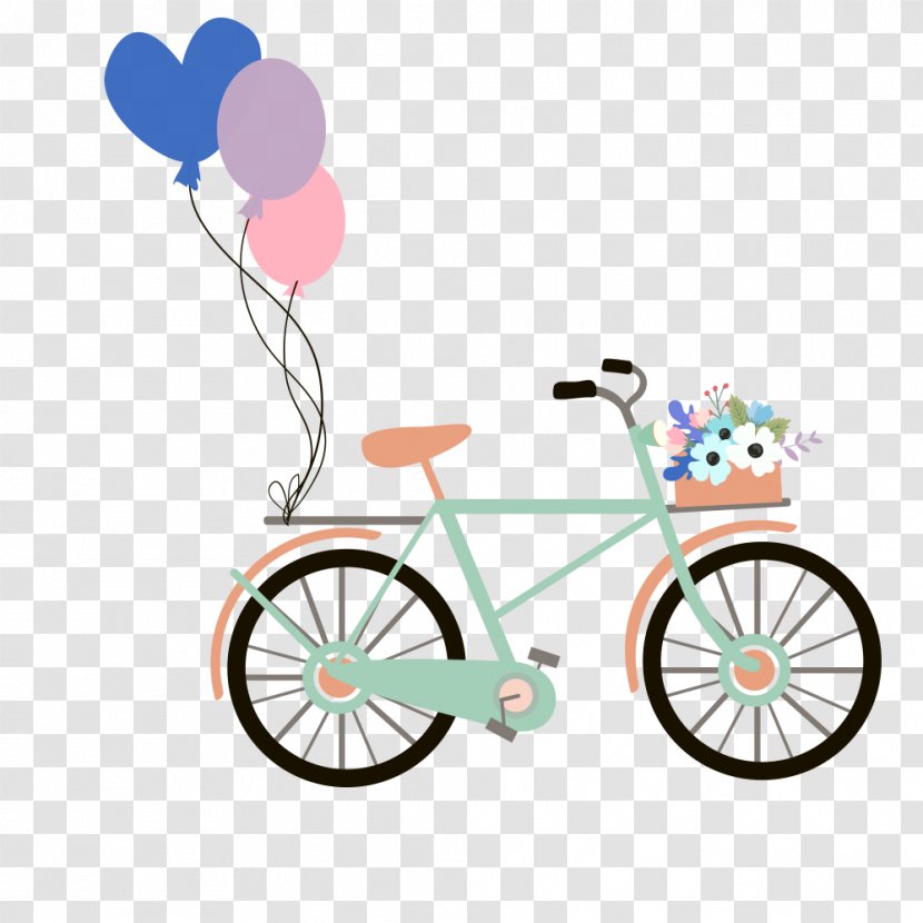 Bicycle Balloon - Wheel - Cartoon Transparent PNG