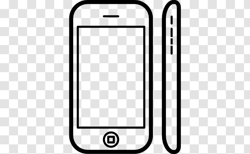 IPhone 3G 4S 5s Smartphone - Technology - Mobile Top View Transparent PNG