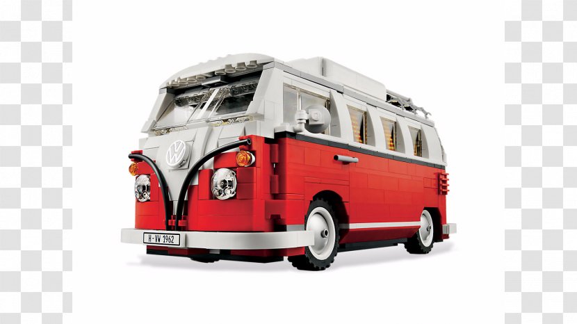 Volkswagen Type 2 LEGO 10220 Creator T1 Camper Van - Motor Vehicle Transparent PNG