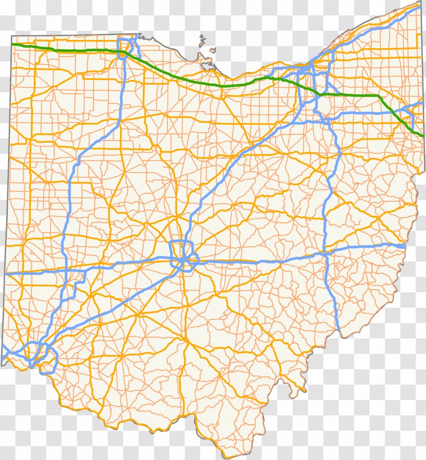 Ohio State Route 83 107 Road Map Highway - Us Interstate System Transparent PNG