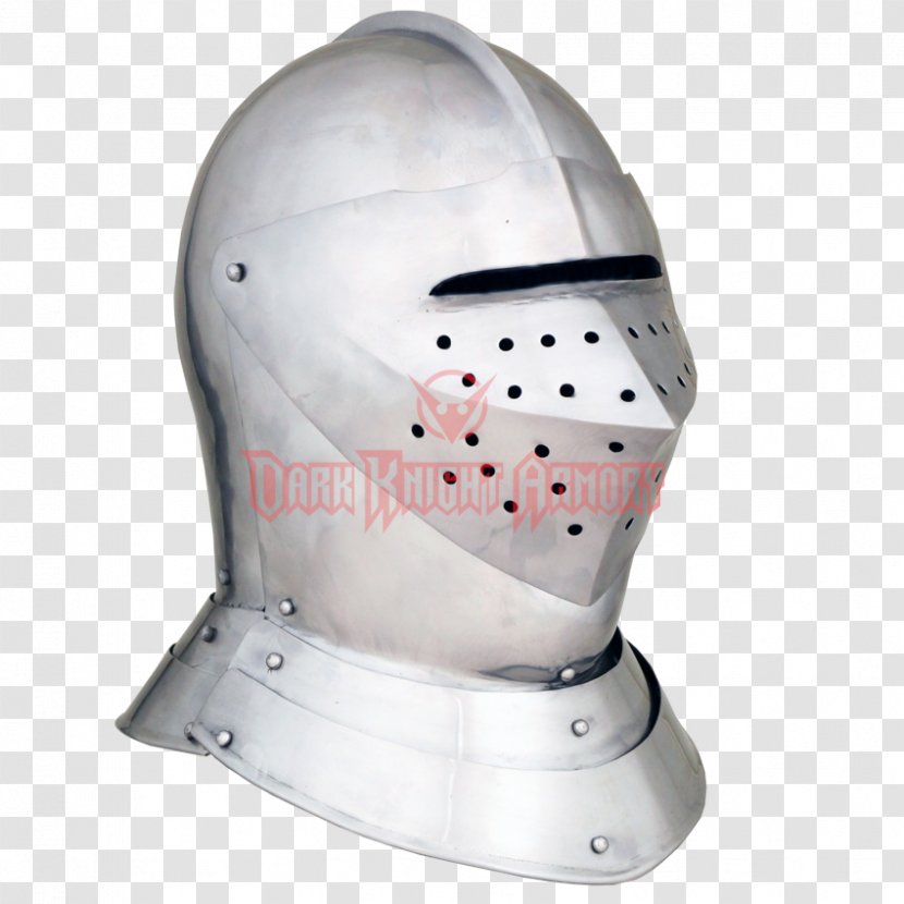 Close Helmet Combat Armet Knight Components Of Medieval Armour - Visor Transparent PNG