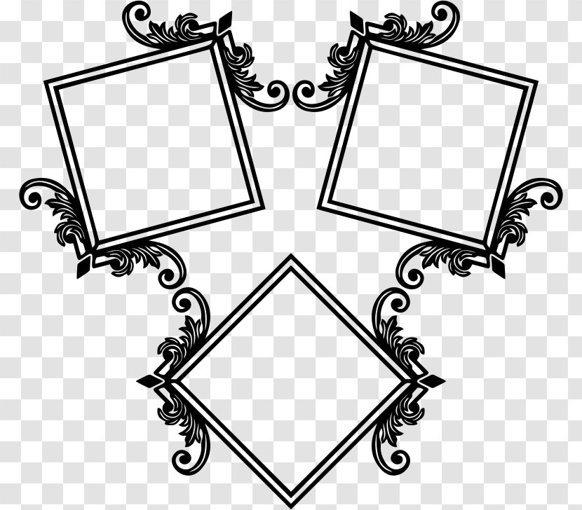 Picture Frames Icon Design Black And White - Rectangle Transparent PNG