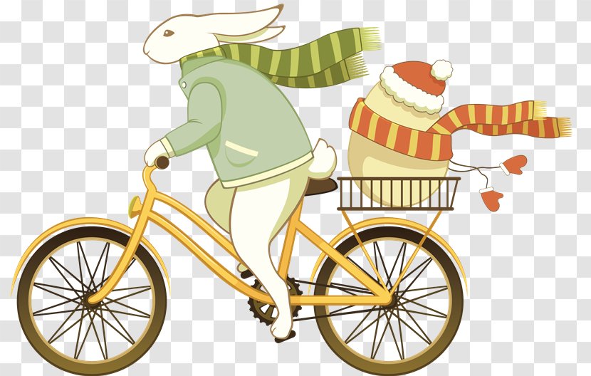 Vector Graphics Clip Art Rabbit Image Easter Bunny - Bicycle Accessory Transparent PNG