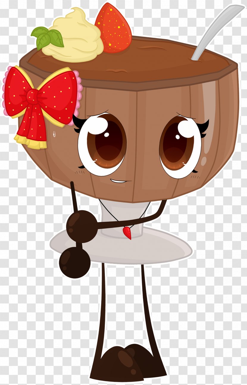 Cartoon Chocolate Character - Table Transparent PNG