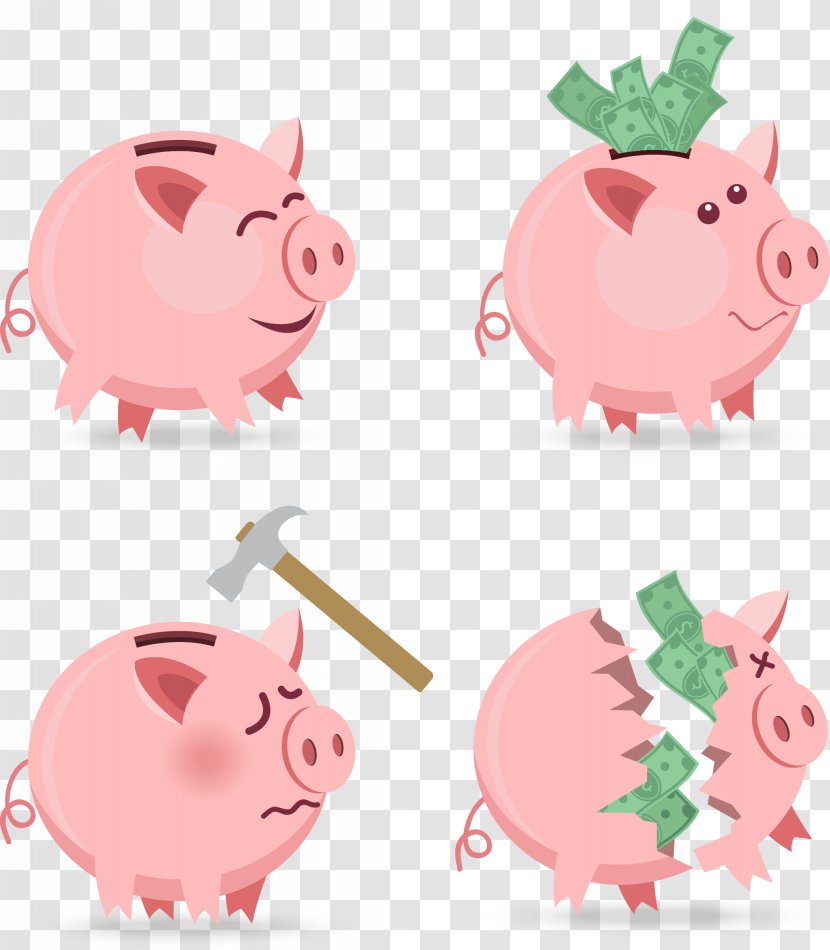 Piggy Bank Money Account Saving Transparent PNG