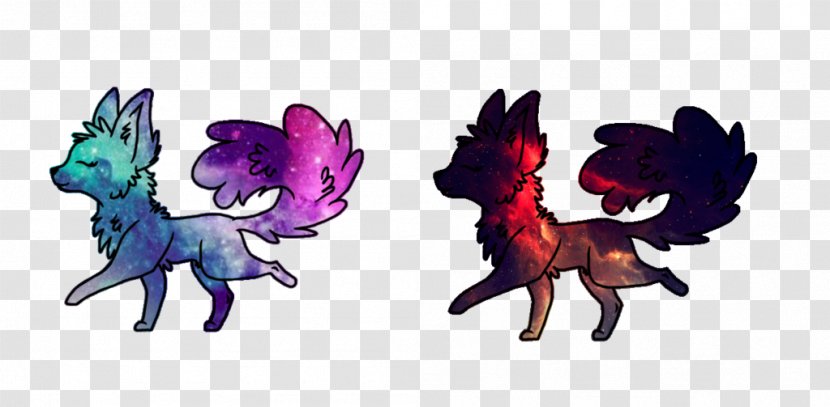 Gray Wolf Horse Animal Galaxy Werewolf - Watercolor - Animals Transparent PNG