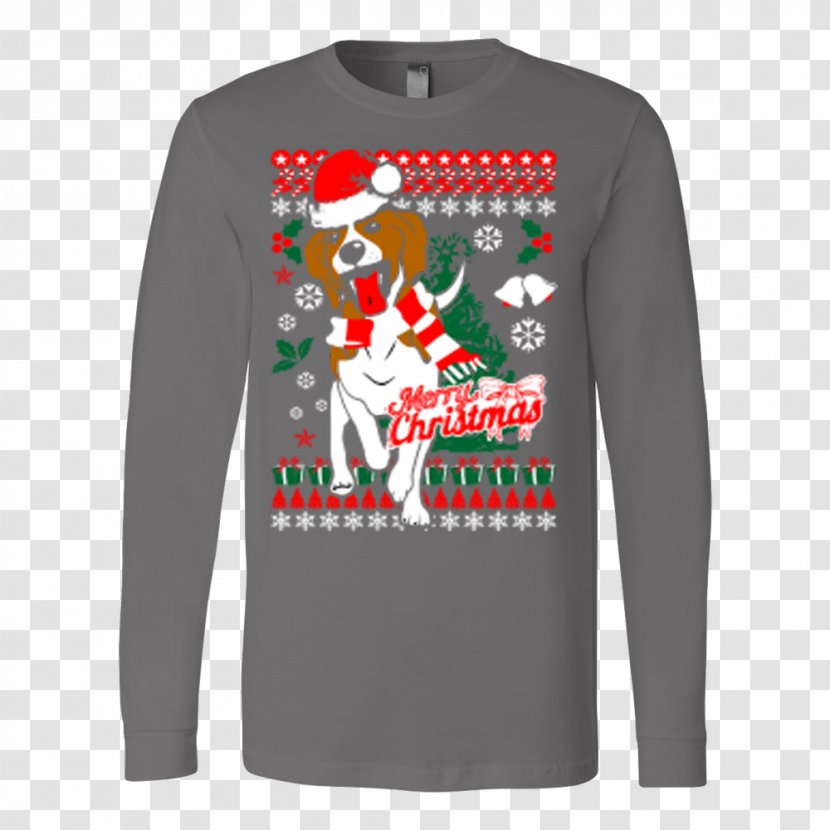 T-shirt Beagle Christmas Jumper Sweater - Dog Transparent PNG