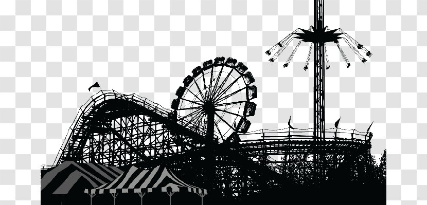 Amusement Park Ferris Wheel Roller Coaster - Sky Transparent PNG