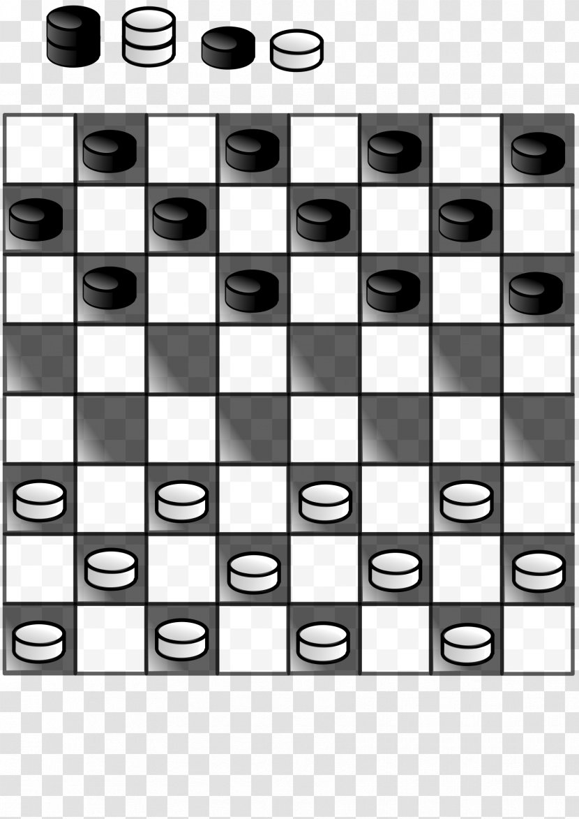 Black & White Draughts Chess Reversi Go Transparent PNG