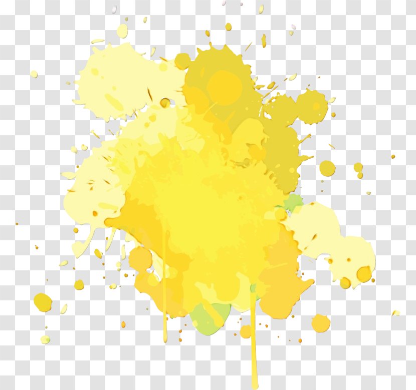 Paint Brush Cartoon - Red - Yellow Transparent PNG
