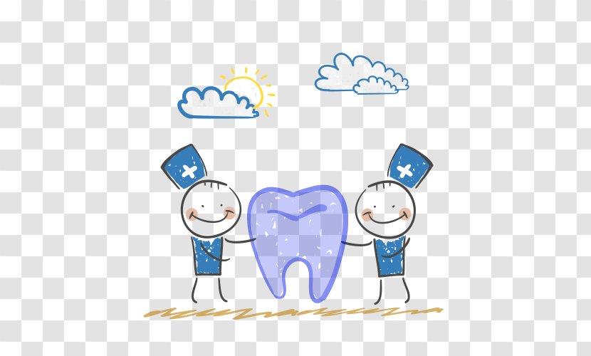 Tooth Dentistry Illustration - Frame - Cartoon For Treating Toothache Transparent PNG