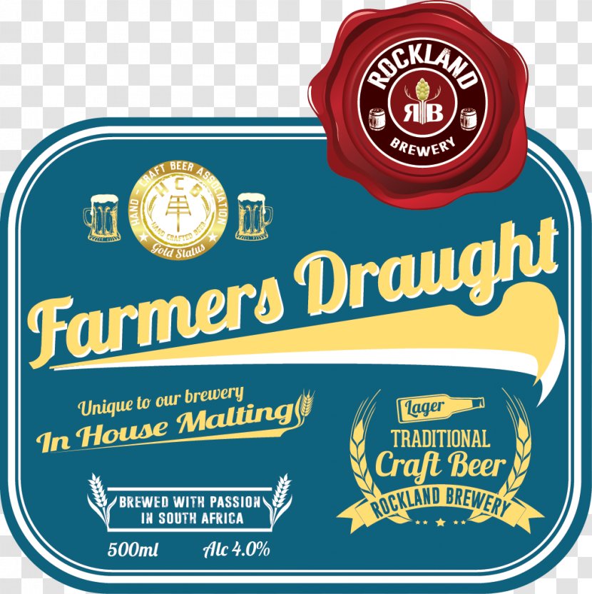 Premium Lager Beer Style Brewery - Label Transparent PNG