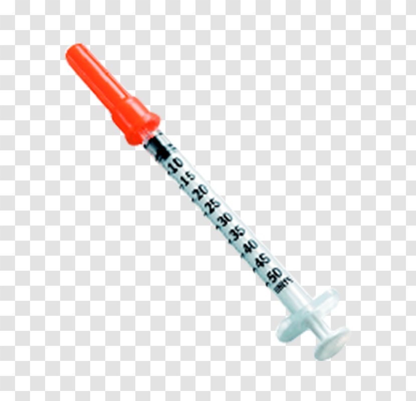 Syringe Injection Hypodermic Needle Insulin Becton Dickinson - Oral Administration Transparent PNG