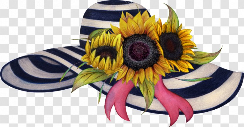 Common Sunflower Image Cut Flowers - Hat - Flower Transparent PNG