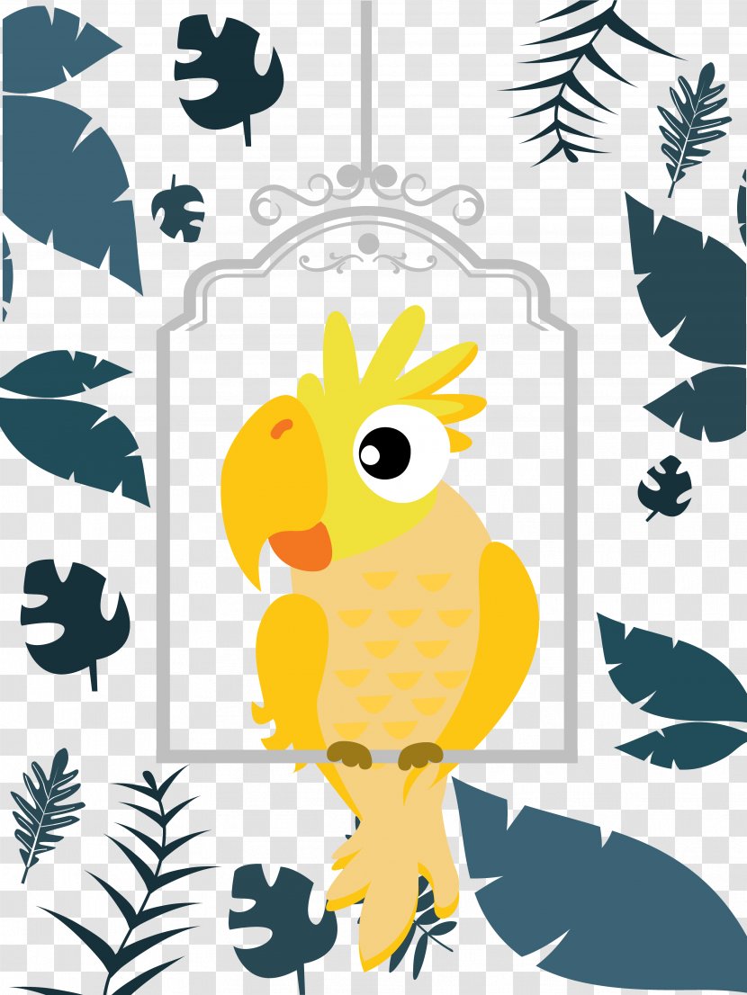 Owl Cartoon Graphic Design Clip Art - Bird Of Prey - Painted Parrot Transparent PNG
