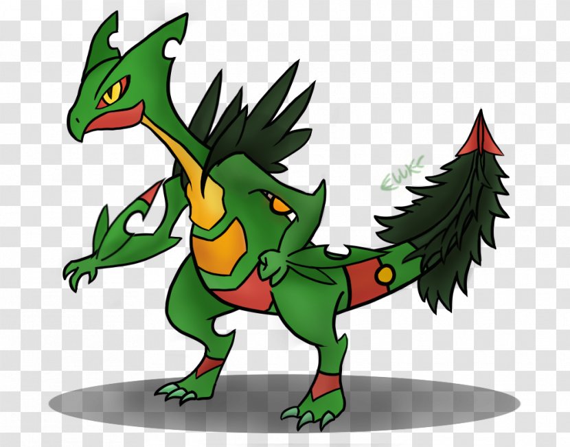 Sceptile Drawing DeviantArt - Dragon - Bada Transparent PNG