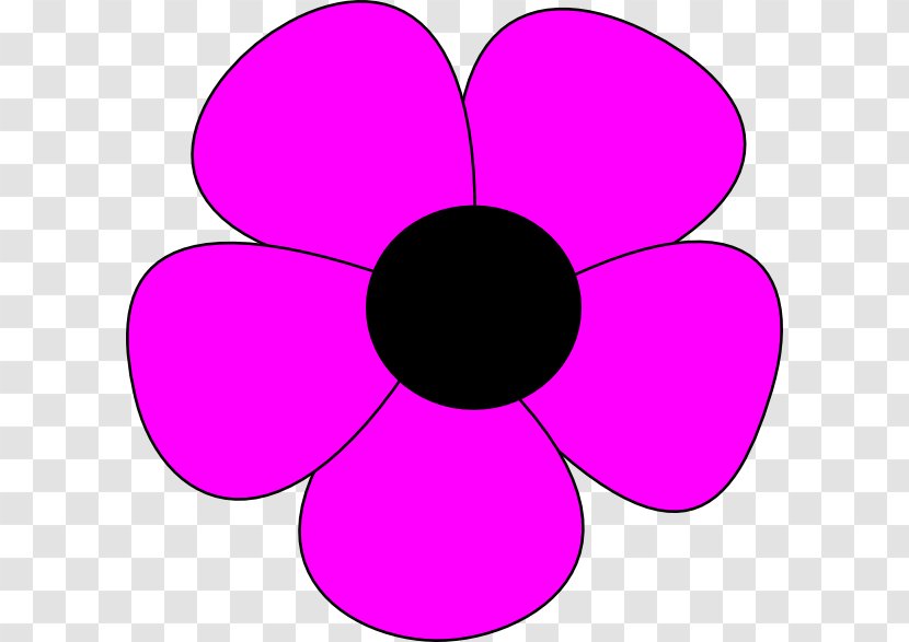 A Simple Flower Drawing Clip Art - Flowering Plant Transparent PNG