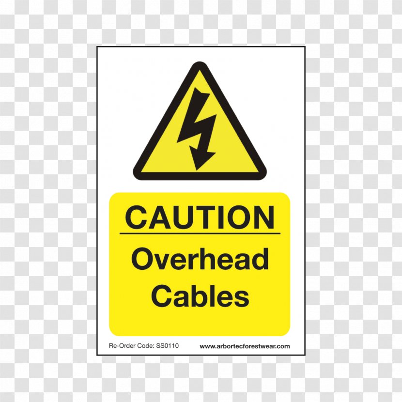 Hazard Electricity Risk Safety Warning Sign - Industry - Caution Tape Transparent PNG