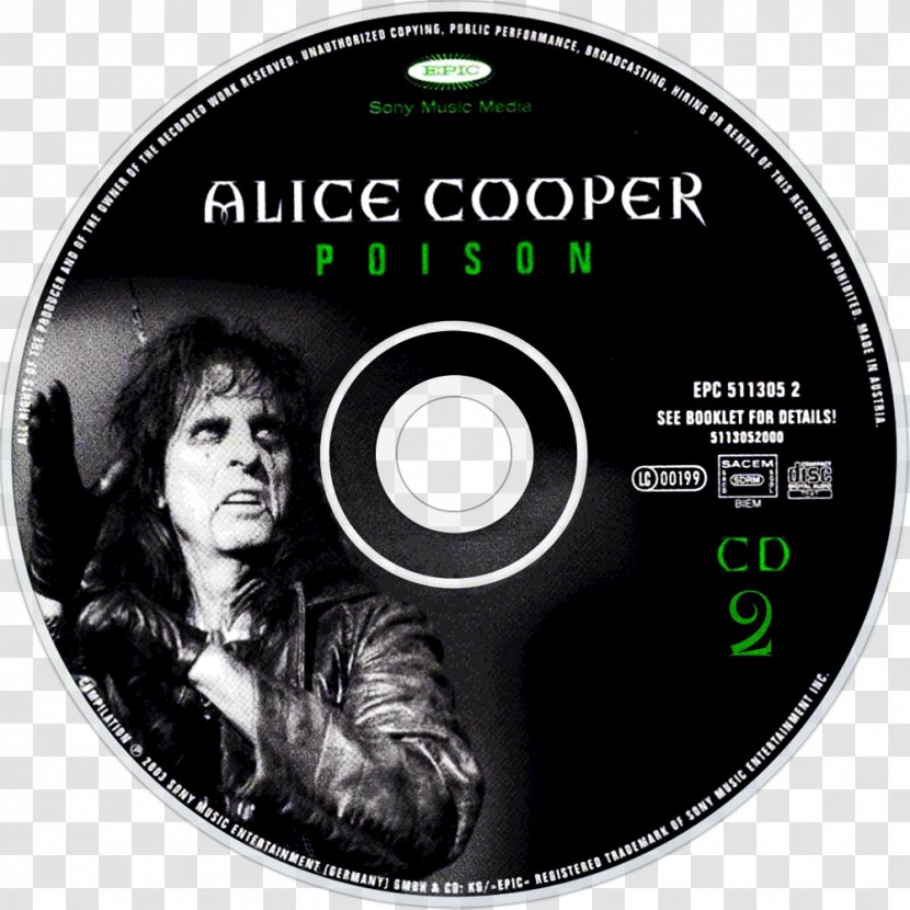 Alice Cooper Compact Disc Poison Album Greatest Hits - Silhouette Transparent PNG
