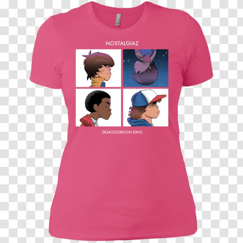T-shirt Demogorgon Clothing Hoodie - Pink Transparent PNG