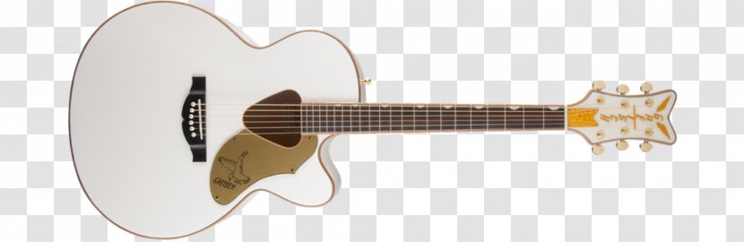 Gretsch White Falcon Acoustic Guitar Acoustic-electric - String Instruments Transparent PNG
