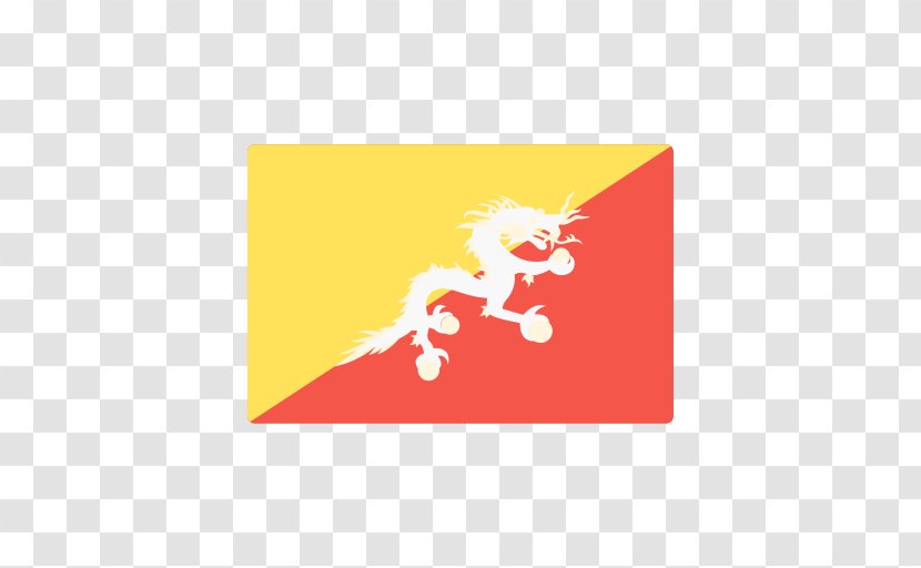 Flag Of Bhutan Druk National Transparent PNG