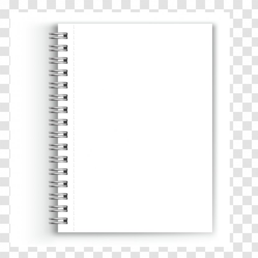 Paper Notebook White Black Font - Rectangle - Vector Transparent PNG