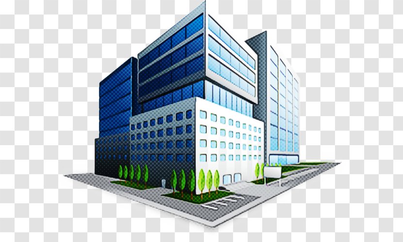 Commercial Building Property Real Estate Architecture - Tower Block - Mixeduse Facade Transparent PNG