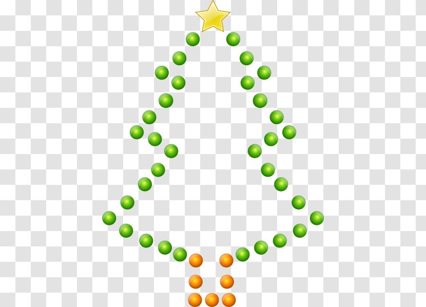 Christmas Lights Tree Clip Art - Green Transparent PNG