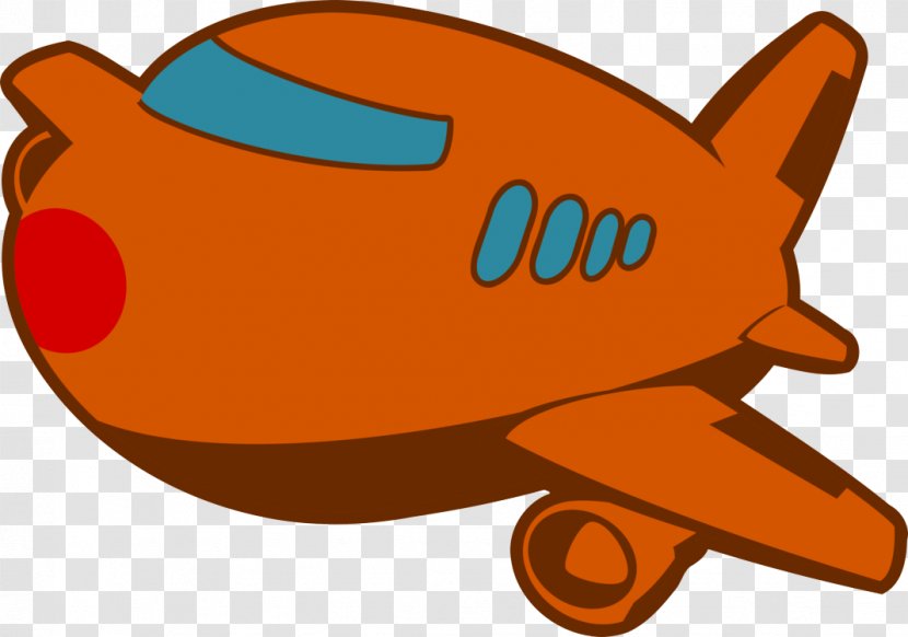 Orange - Airplane - Vehicle Transparent PNG