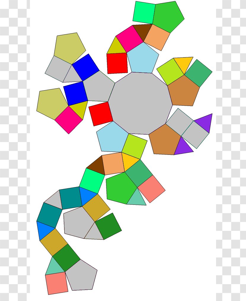 Johnson Solid Metagyrate Diminished Rhombicosidodecahedron Geometry - Platonic - Face Transparent PNG