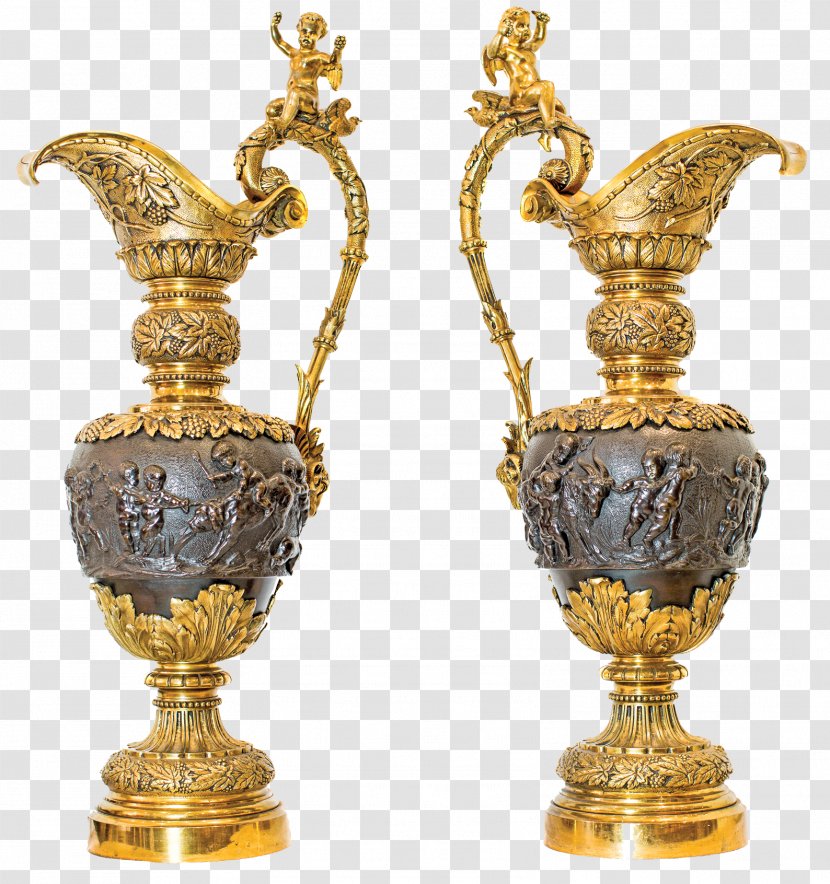 Antique Vase Clip Art - Bronze - Clipart Transparent PNG