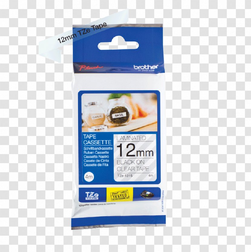 Adhesive Tape Label Printer Brother TZe 335 Laminiertes Band Karten, Etiketten Und Sticker Thermal Transfer Medien - Office Supplies Transparent PNG