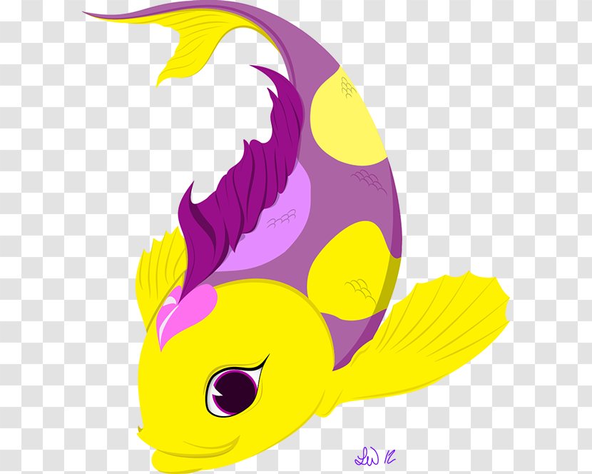 Violet Purple Lilac Yellow - Vector Fish Transparent PNG